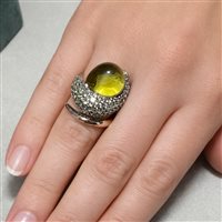 Anneau Lucos Femme in Argent Quarzo ES 933.VERDE